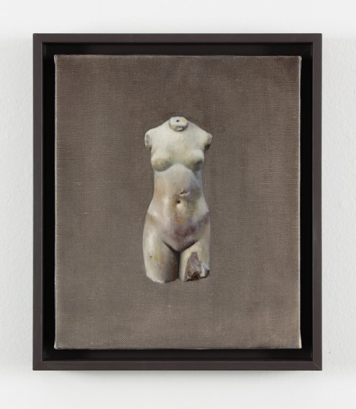 Kez Hughes 'Picture of the earth, after Venus Torso, c.100 BC' 2024 oil on board 30.5 x 25.5 cm $2,000