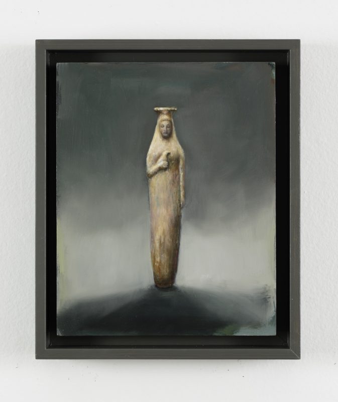 Kez Hughes 'Talisman' 2024 oil on board 25 x 19.8 cm $1,900