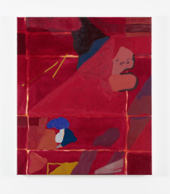 Tonee Messiah 'Experiment in the stretch zone' 2024 oil on canvas 71 x 61 cm $3,000