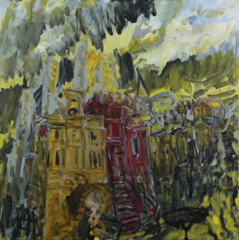 Kevin Connor 'The Old Banco Court, Sydney' 2013 oil on canvas 152 x 152 cm