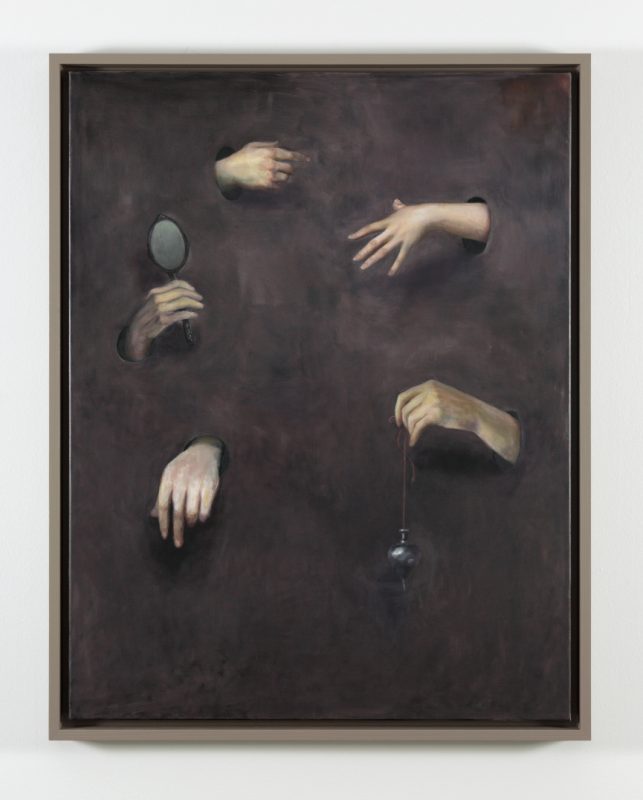 Kez Hughes 'Congress' 2025 oil on linen 112 x 87 cm $7,900