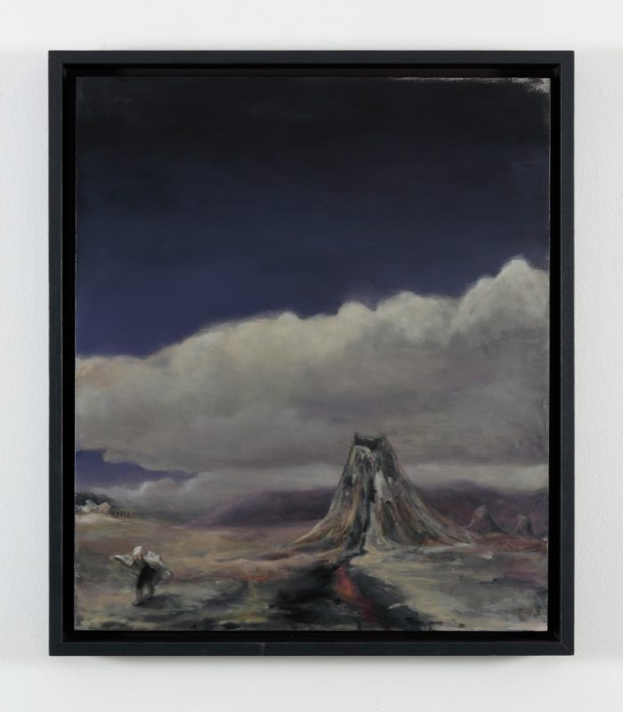 Kez Hughes 'Refuge' 2025 oil on board 70 x 60 cm $3,900