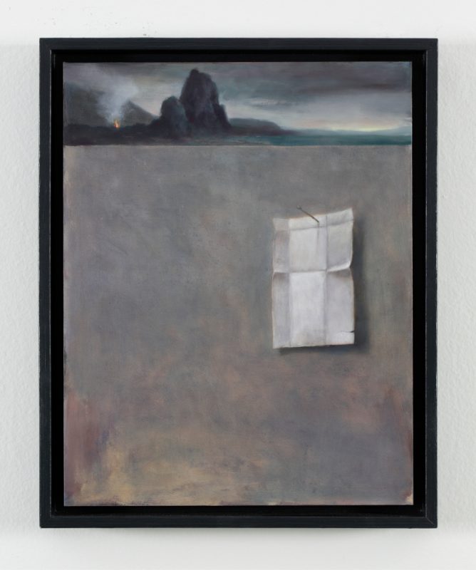 Kez Hughes 'Outlaw' 2025 oil on board 35.5 x 28 cm $2,200