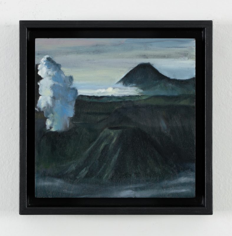 Kez Hughes 'The ancients' 2025 oil on board 20 x 20 cm $1,700