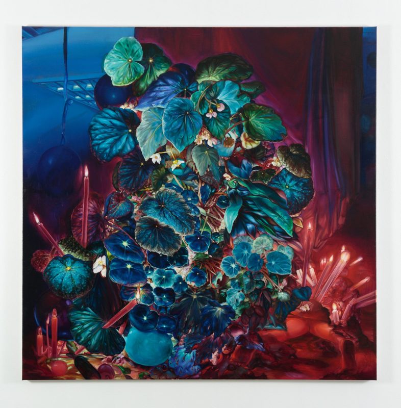 Karla Marchesi 'Disco inferno' 2025 oil on linen 166.5 x 166.5 cm $8,900