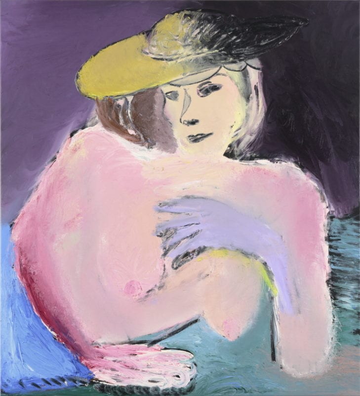 Rhys Lee 'Down by the Seine' 2019 oil on canvas 107 x 98 cm