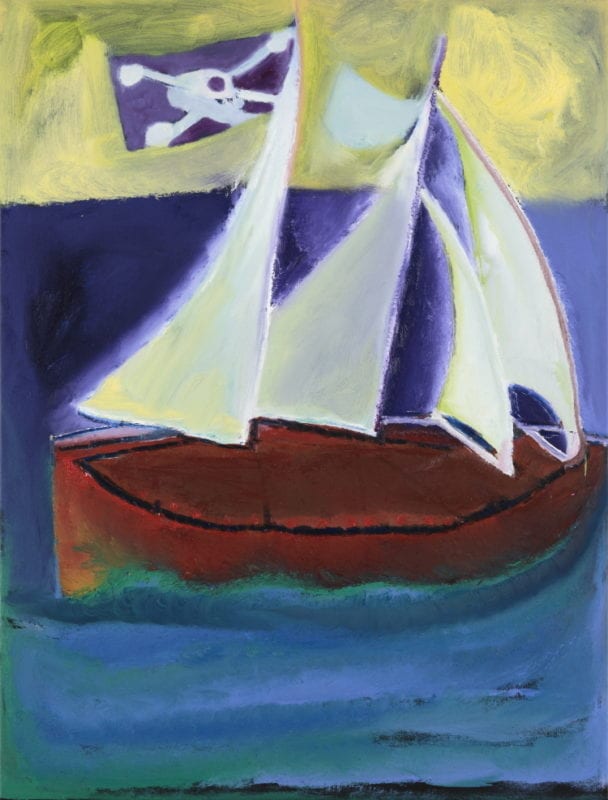 Rhys Lee 'Royal Navy, Botany Bay' 2019 oil on canvas 94 x 71 cm