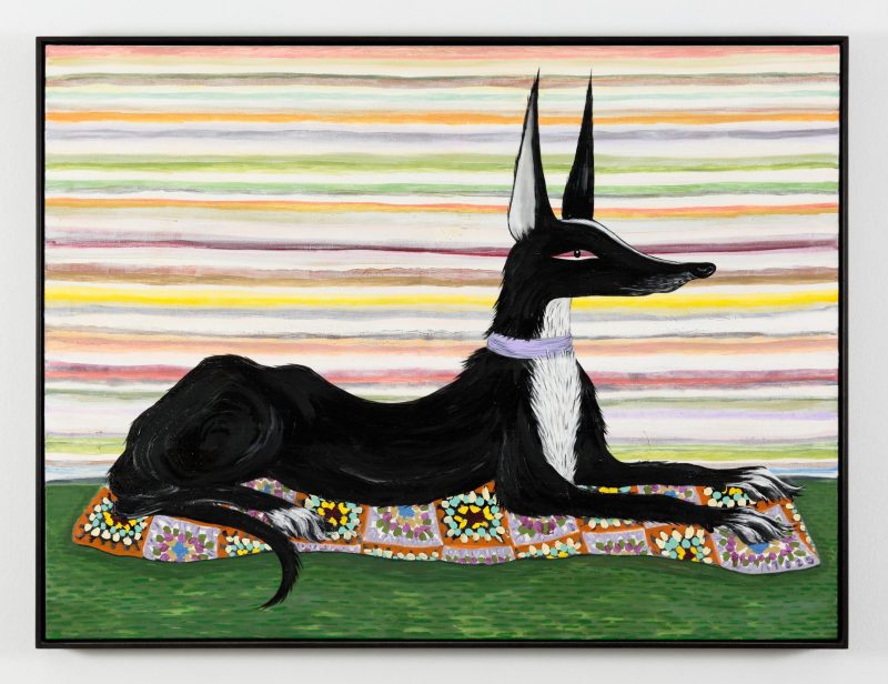 Tai Snaith 'The glue' 2025 oil on linen, framed 91.5 x 122 cm $7,500