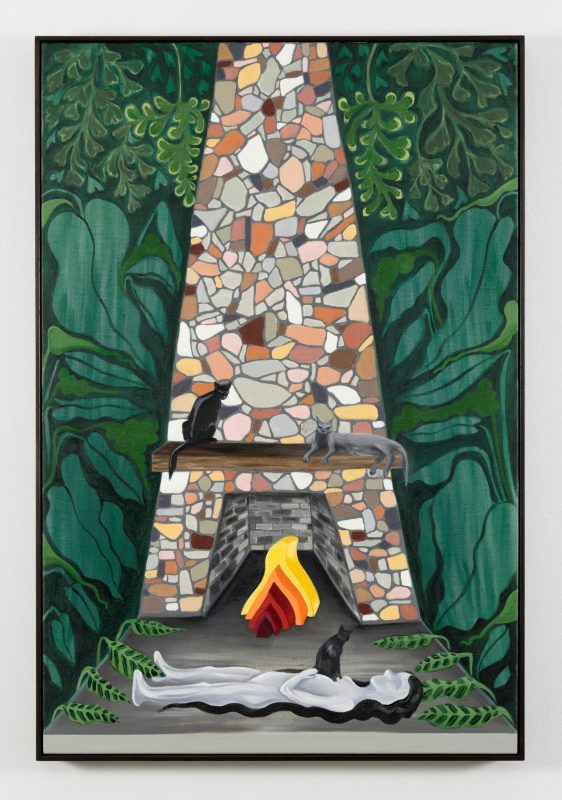 Tai Snaith 'Playful at heart' 2025 ink, watercolour and oil on linen, framed 122.5 x 82 cm $7,500