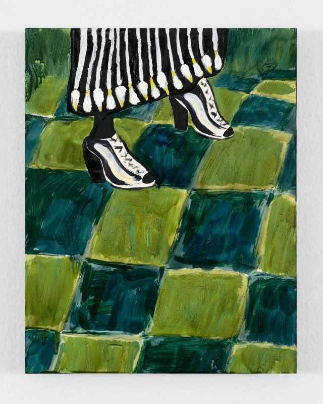 Tai Snaith 'He loves me' 2025 oil on timber panel, unframed 36 x 28 cm $1,500