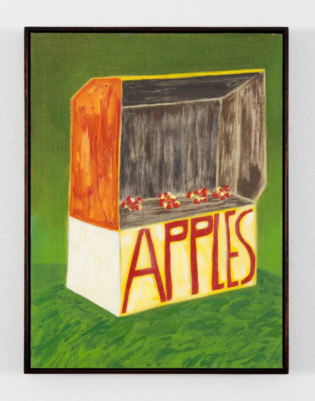Tai Snaith 'She'll be apples' 2025 oil on linen board, framed 40.5 x 30.5 cm $1,900