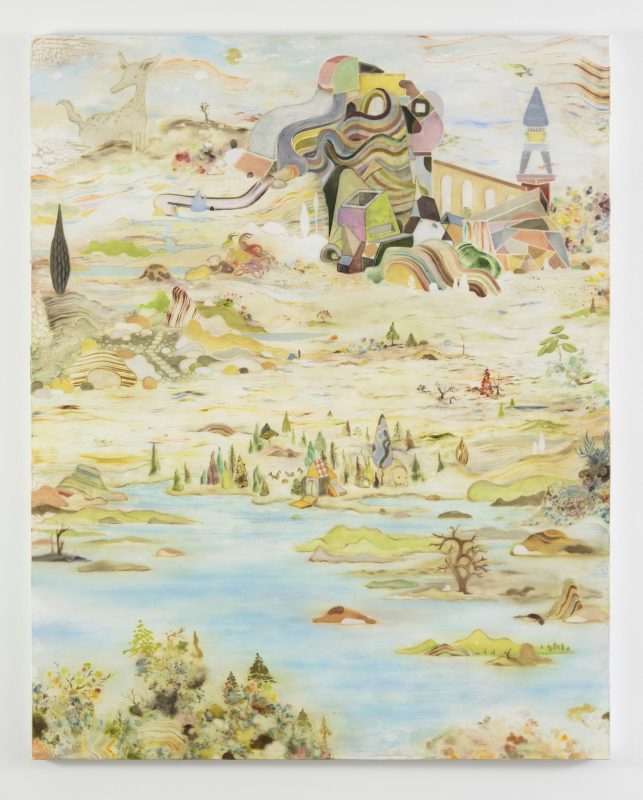 Mark Rodda 'Woven lands' 2025 synthetic polymer and oil on canvas 152 x 122 cm $7,900