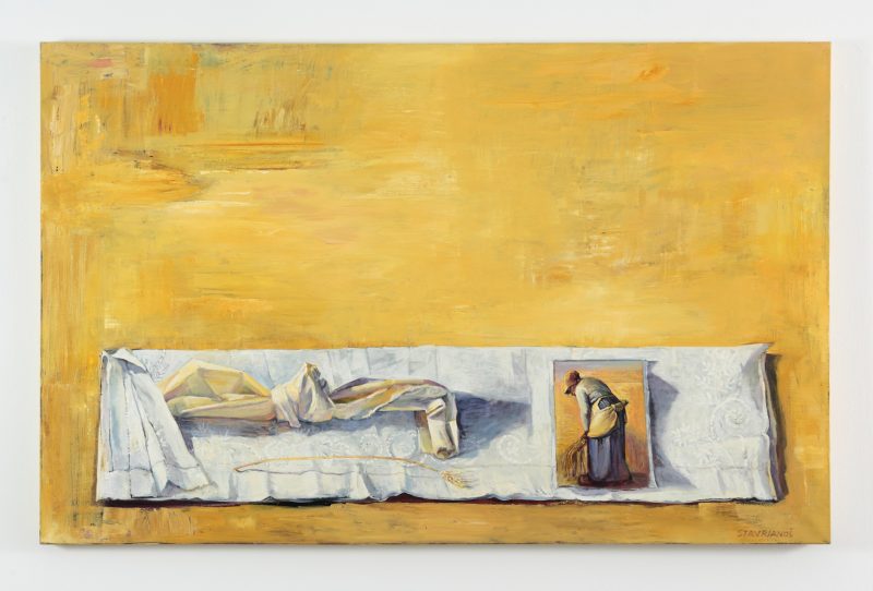 Wendy Stavrianos 'The gleaning field ' 2004 oil on linen 107 x 168 cm $18,00