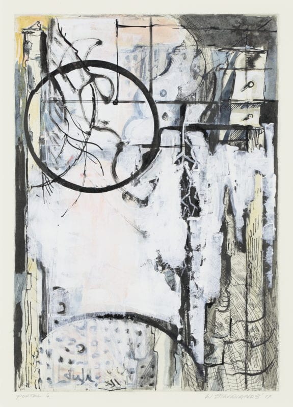 Wendy Stavrianos 'Portal 6' 2017 mixed media on paper 20.5 x 29.5 cm $1,500