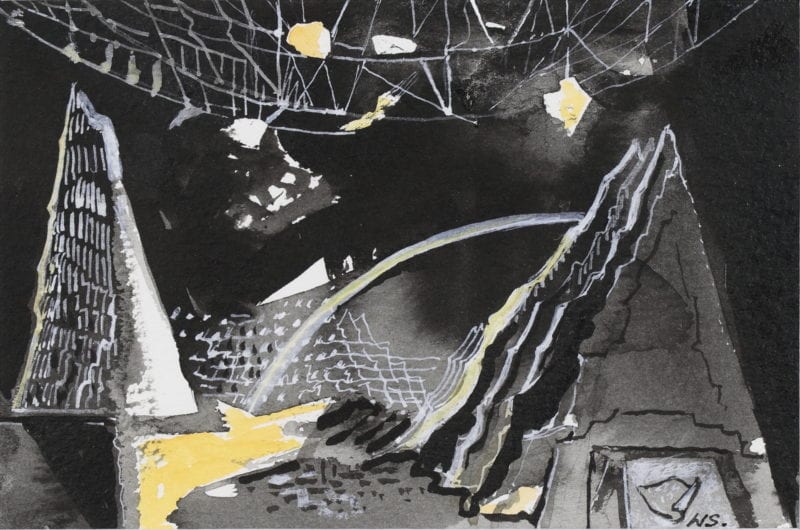 Wendy Stavrianos 'Study 2' 2019 acrylic on paper 9.5 x 14 cm $450