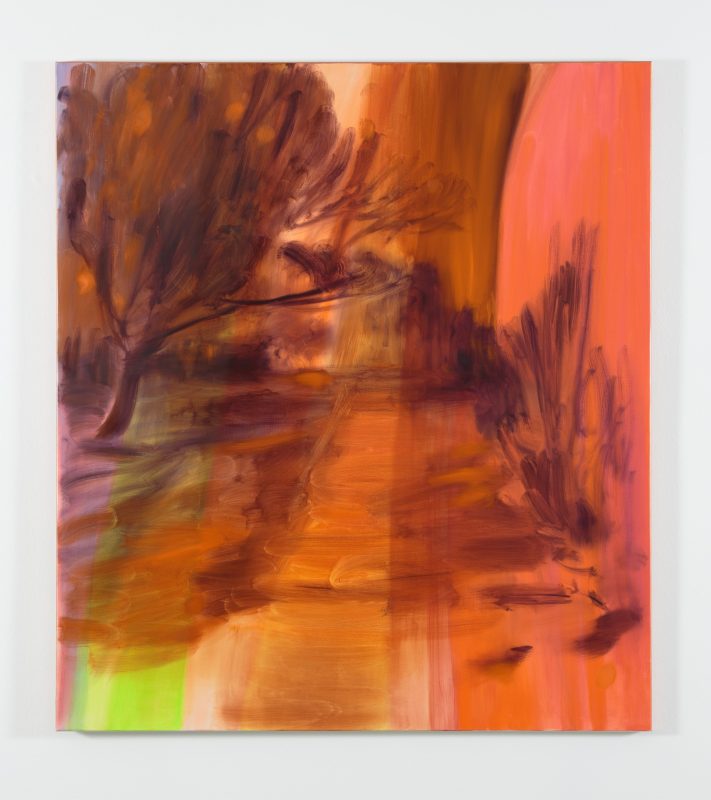 Elyss McCleary 'Amblingg aa spaccee 44.4499 ppmm' 2026 oil on linen 137 x 122 cm $6,500