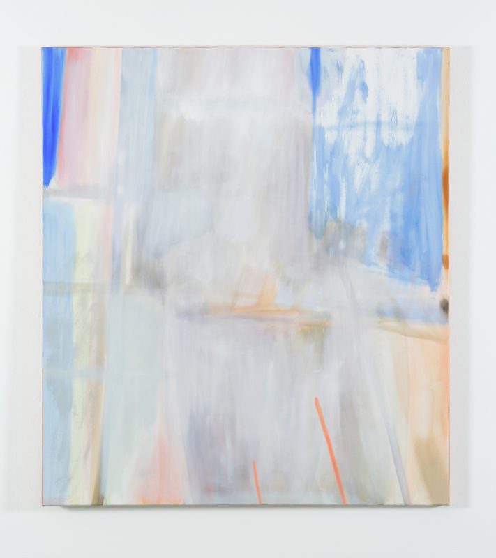 Elyss McCleary 'PP Notteess onn aa rreefflleeccttoorr wwaall' 2026 oil on linen 137 x 122 cm $6,500