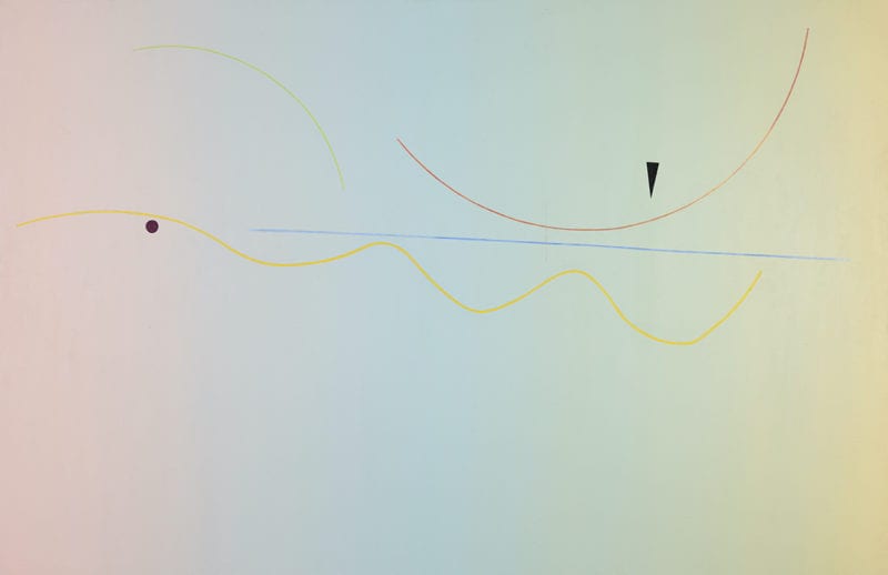 Virginia Cuppaidge 'Grand Street Dawn' 1982 Acrylic on canvas 198 x 304 cm