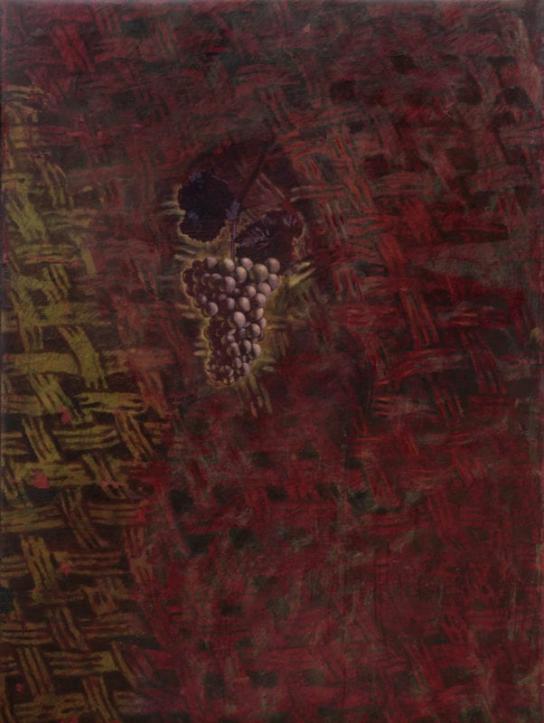 Su Baker '(There’s a line) Between Love and Fascination' 1988 Oil on canvas 101 x 76 cm $3,500