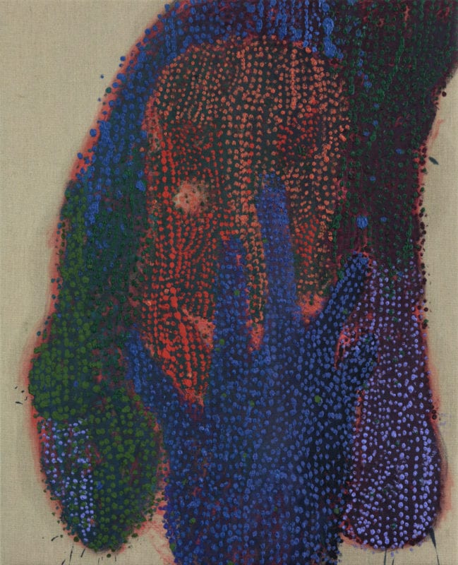 Rhys Lee 'SPIT SHINE #11' 2016 Oil on linen 107 x 87 cm