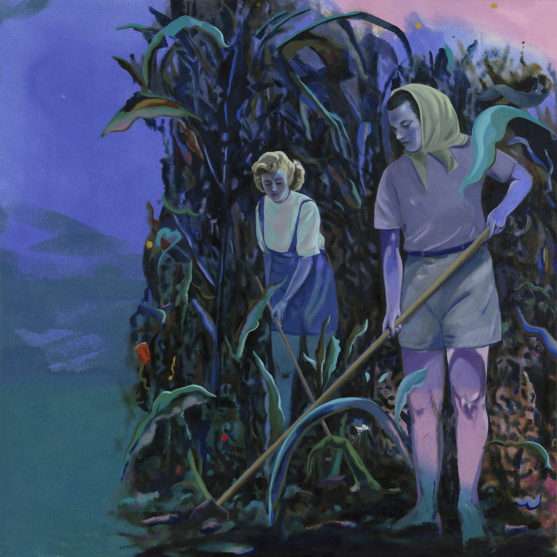 Kylie Banyard 'Holding ground 1' 2020 oil and acrylic on canvas 92 x 92 cm $3,200