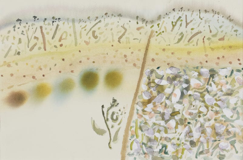 Guy Warren 'Bush Track' 2016 Watercolour 36.5 x 55 cm