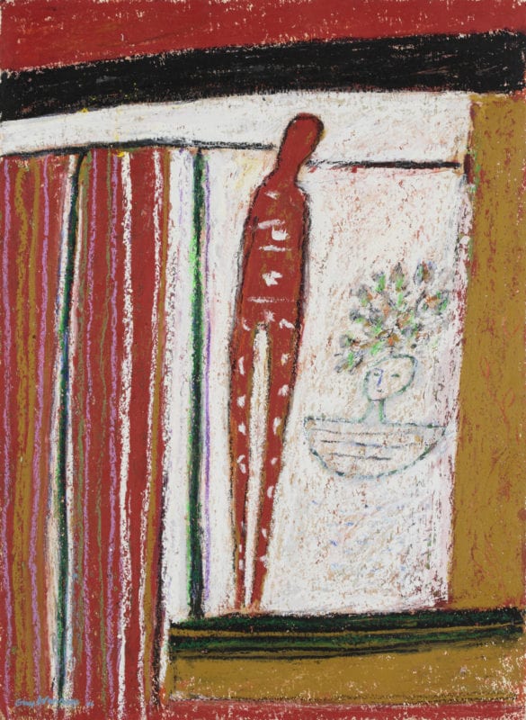 Guy Warren 'Passage' 2016 Oil stick on paper 76.5 x 56 cm