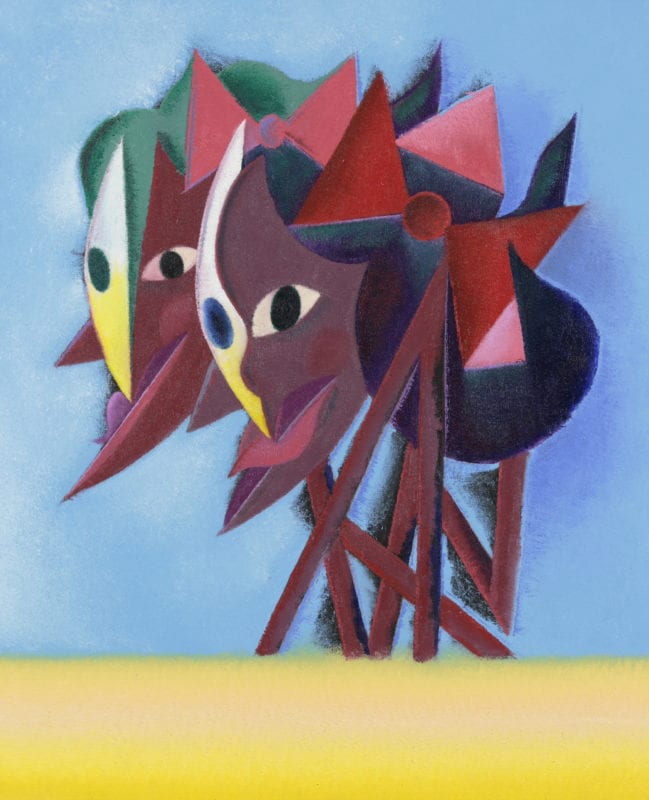 Rhys Lee 'The Beach' 2020 oil on canvas 104 x 85 cm