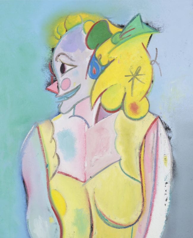 Rhys Lee 'Lady Lemonade ' 2020 oil on canvas 102 x 84 cm