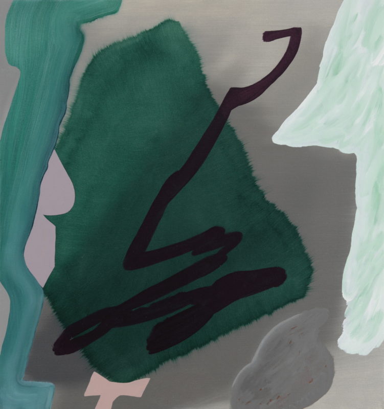 Tonee Messiah 'Fulcrum' 2021 oil on canvas 76 x 71 cm SOLD