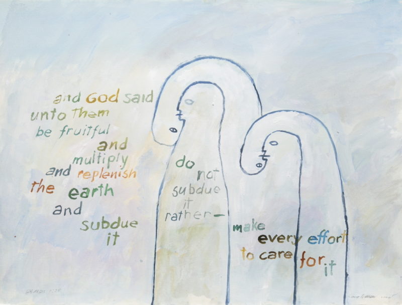 Guy Warren 'Genesis revisited (1)' 2000 watercolour and gouache, framed 57 x 76 cm