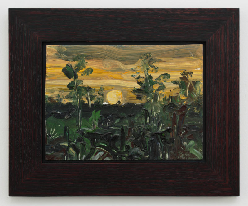 Peter Sharp 'Heathcote sunset' 1993 acrylic on board 22 x 30 cm