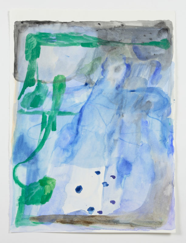 Amber Wallis 'Driving Creek Drawing #14' 2023 watercolour on paper 38 x 28 cm