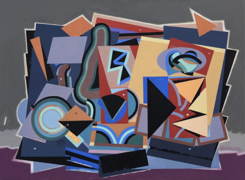 Alun Leach-Jones 
'The Country Beyond the Stars #10' 2017 Acrylic on canvas 
72 x 97 cm $12,500