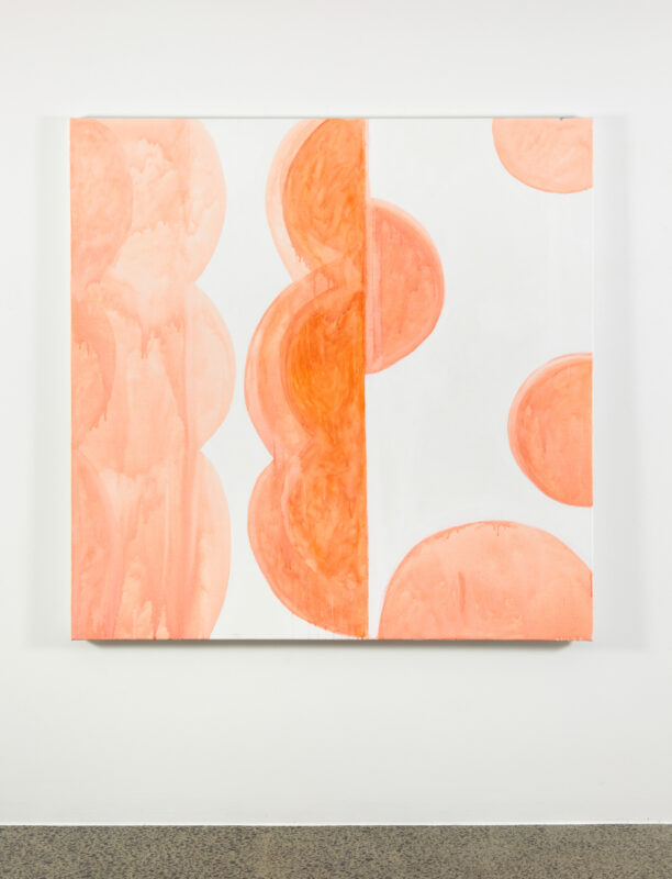 Antonia Sellbach 'Dots and arcs (the monochromes) 11' 2022 acrylic paint on gesso 150 x 150 cm SOLD