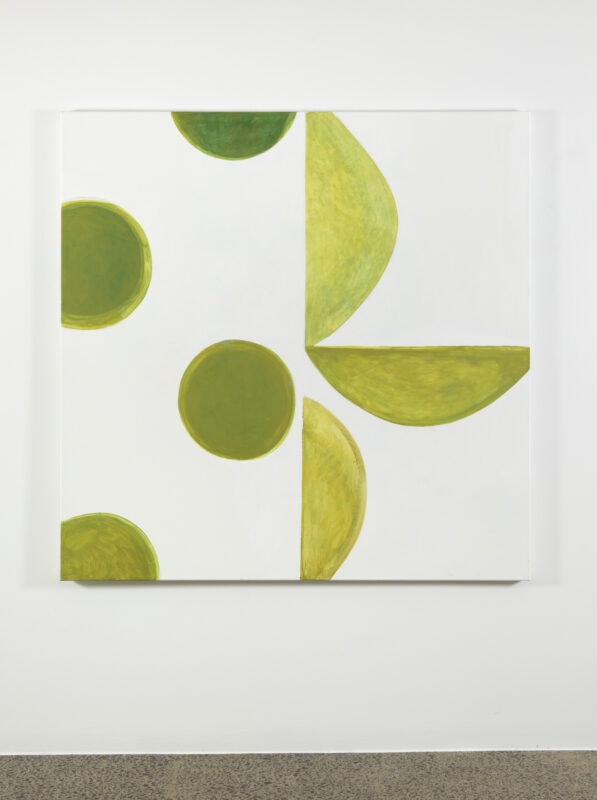 Antonia Sellbach 'Dots and arcs (the monochromes) 5' 2022 acrylic paint on gesso 150 x 150 cm SOLD