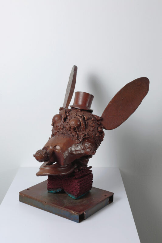 Rhys Lee 'Goodboy' 2018 bronze, edition 1/1 48 x 45 x 35 cm