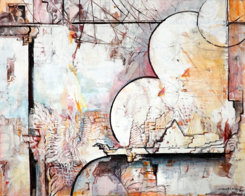 Wendy Stavrianos 'Sanctuary' 2018-19 acrylic on canvas 138 x 174 cm $22,000