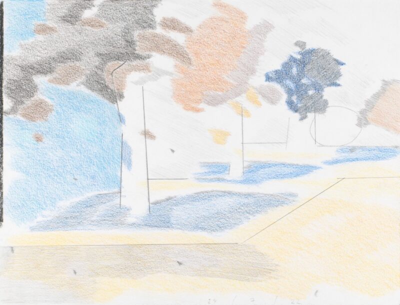 Martin George 'Sequence' 2022 pencil on paper 25 x 32.5 cm $400