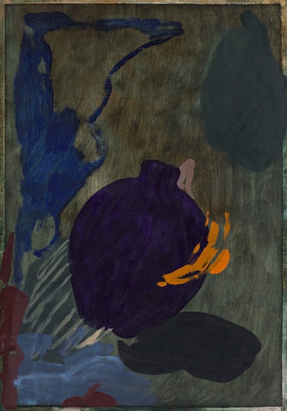 Tonee Messiah 'Shrouded' 2020 oil on paper mounted on wood panel 61 x 42 cm $2,500