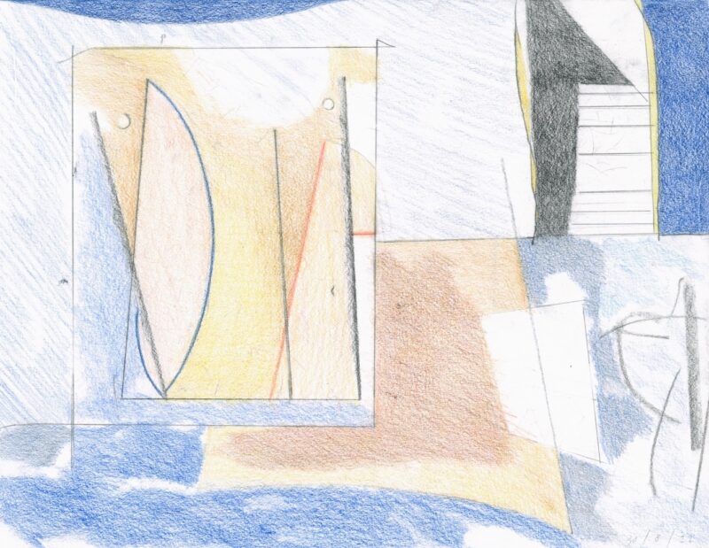 Martin George 'Staircase' 2022 pencil on paper 25 x 32.5 cm $400