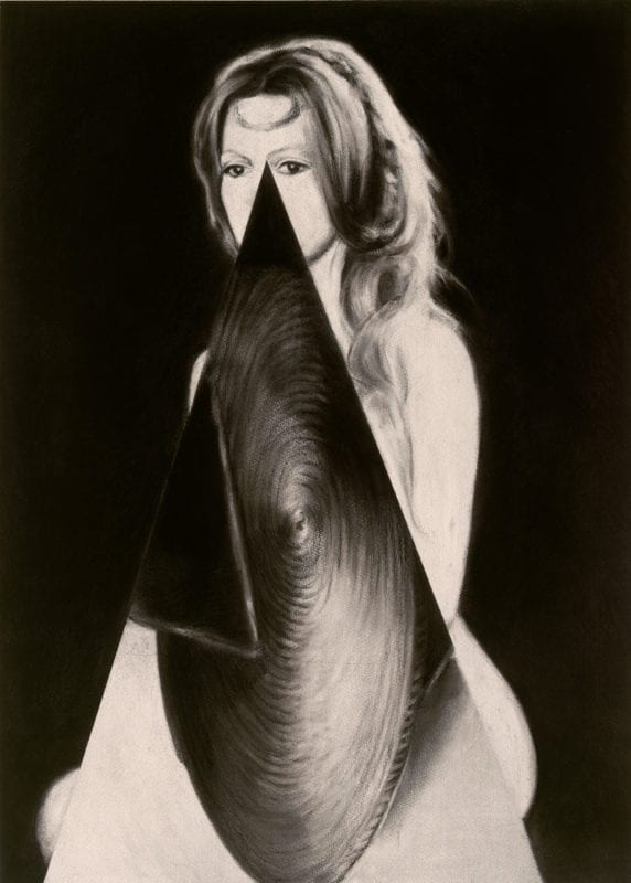 Heidi Yardley 'Sugarglow' 2015 charcoal on primed paper, framed 76 x 56 cm $3,300