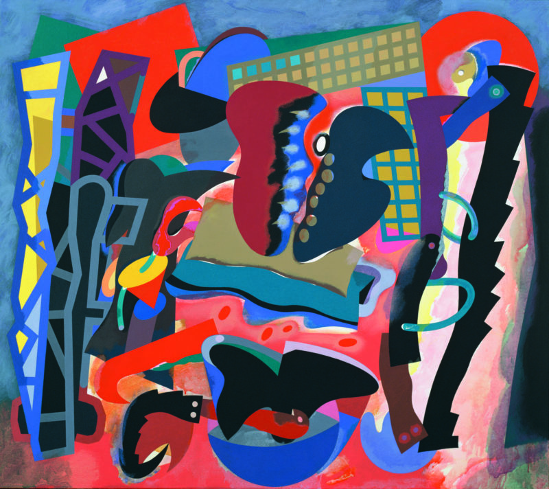 Alun Leach-Jones 'Tenebrae' 2000 acrylic on canvas 122 x 132 cm