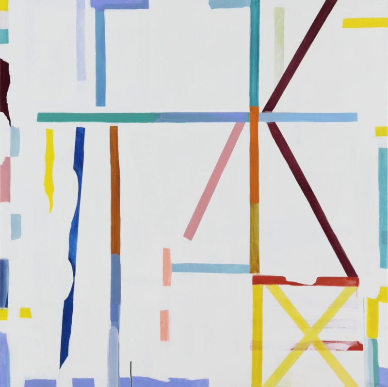 Antonia Sellbach 'Unstable Object #43' 2020 acrylic and gesso on linen 150 x 150 cm