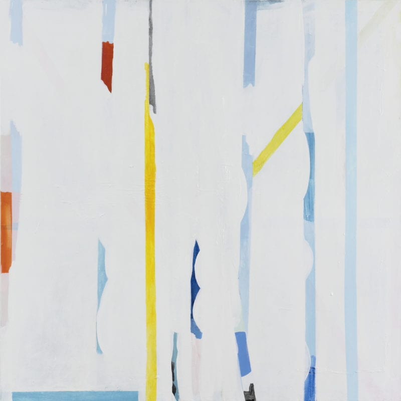Antonia Sellbach 'Unstable Object #45' 2020 acrylic and house paint on linen 150 x 150 cm