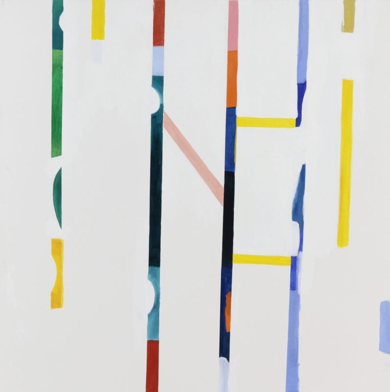 Antonia Sellbach 'Unstable Object #51' 2021 acrylic and gesso on linen 150 x 150 cm