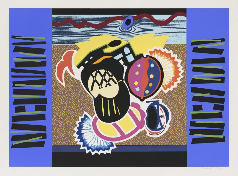 Alun Leach-Jones 'Music of colours 1' 2005 screenprint, from edition of 50 69 x 96 cm $500