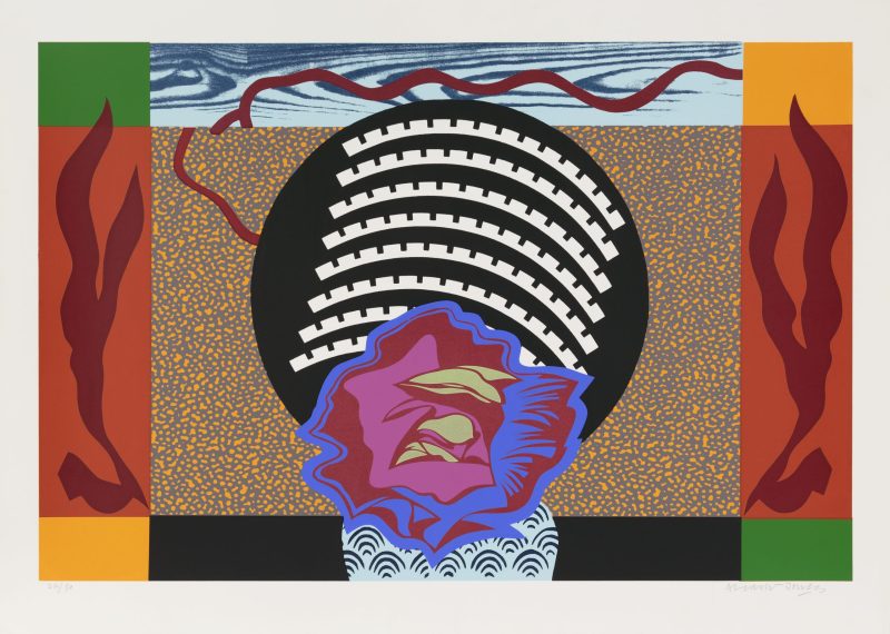 Alun Leach-Jones 'Music of colours 2' 2005 screenprint, from edition of 50 69 x 96 cm $500