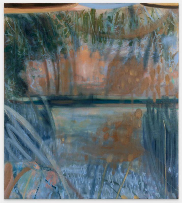 Elyss McCleary 'Ibis chitter chatter' 2023 oil on linen 138 x 122 cm $5,500