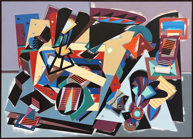 Alun Leach-Jones 'The plain sense of things no. 23 (Lanterne des morts fro A.H.)' 2011 acrylic on canvas 122 x 168 cm $30,000